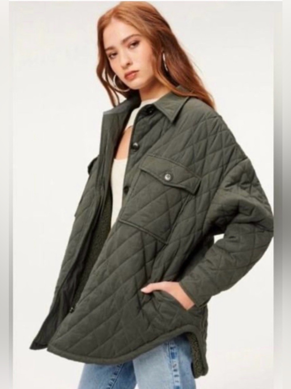 Good American Shacket size 3/4